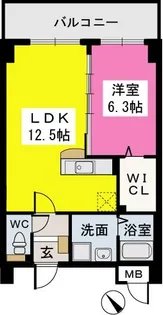 エクセル半道橋【505号室】の間取り