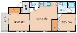 町家箱崎【3階】の間取り