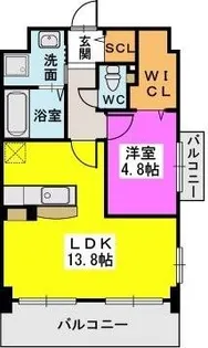 オータムレーベンⅡ【2階】の間取り