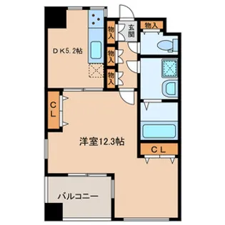 クレアセンターマーク【6階】の間取り