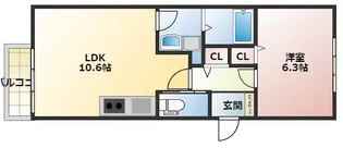 SunMark高宮南【2階】の間取り