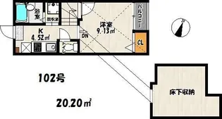 パームテラス博多駅前【1階】の間取り