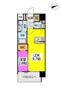 アスミール野芥【12階】の間取り