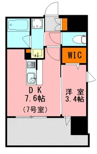 LANDIC BAY FIELD【7階】の間取り