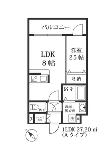 MODERN PALAZZO山王GROW【2階】の間取り