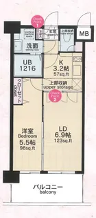 No.82 EMPRESS【5階】の間取り