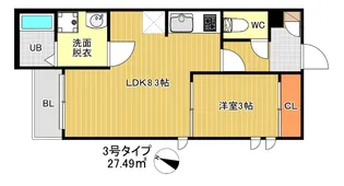 G-smart 別府 Terrace【203号室】の間取り