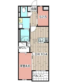 アヴァンセ志免【5階】の間取り