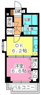 セトル吉塚【4階】の間取り