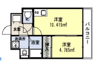 ディモーラ博多【3階】の間取り