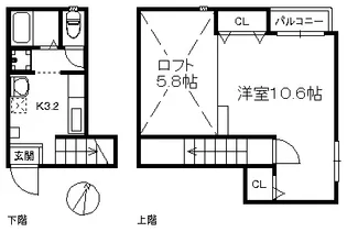 ポラリス西の丘【2階】の間取り