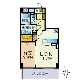 Nohma【301号室】の間取り