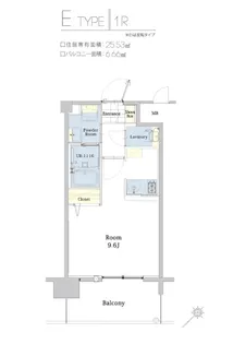 エンクレスト博多駅東Ⅱ【8階】の間取り