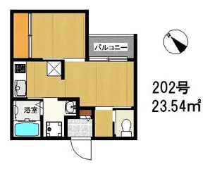 SMILEAX博多駅東【202号室】の間取り