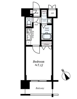 サヴォイ スタジオ スイーツ【12階】の間取り