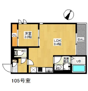 GRANDTIC PRESTON香椎【1階】の間取り