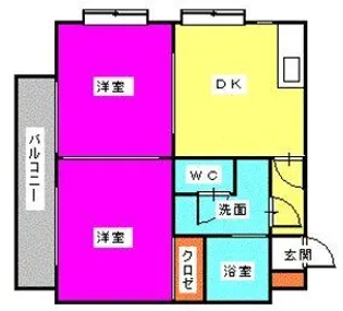 シャンドゥール【2階】の間取り
