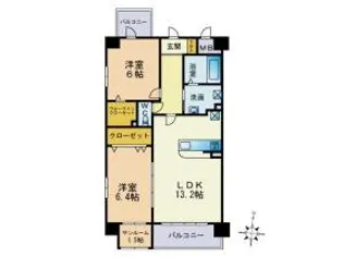 プレジール弐番館【3階】の間取り