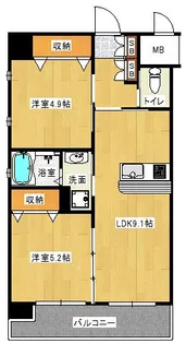 ラファセアリービオ博多【8階】の間取り