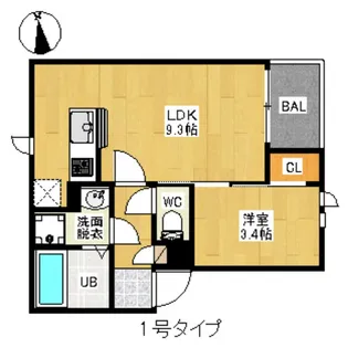 Regalest fema【1階】の間取り