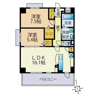 Nohma【7階】の間取り