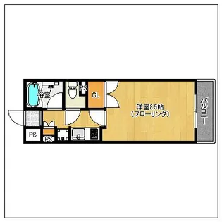 レキシントンスクエア大濠【202号室】の間取り