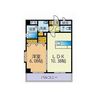 カラコレスⅢ【4階】の間取り