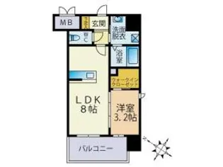 Y・M FLAT【9階】の間取り