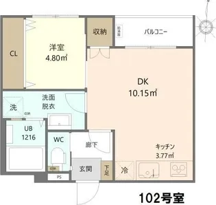ルイスローズ城南【1階】の間取り