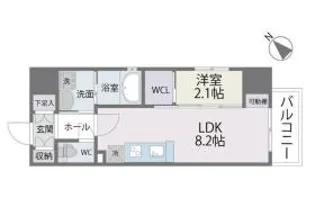 サニークレスト山王公園【12階】の間取り