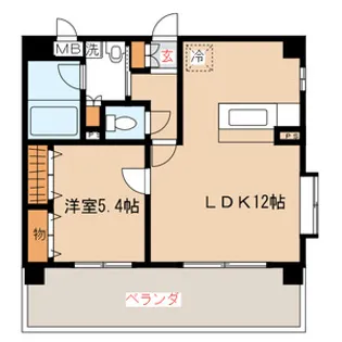 カマラード吉塚【4階】の間取り