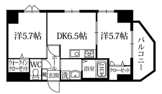 Pond Mum・HAKATA【6階】の間取り