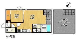 Grandtic プリモ・アモーレ香椎【2階】の間取り
