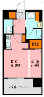 LANDIC PREMIUM HAKATA【6階】の間取り