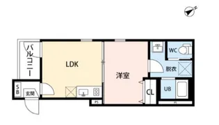 メゾンド・モカ箱崎宮前【1階】の間取り