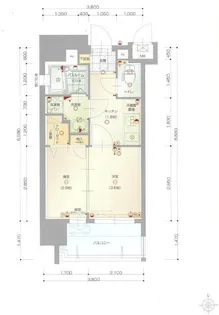 グランフォーレ西公園アネックス【8階】の間取り