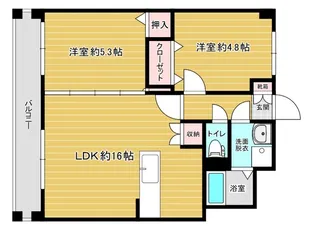 リファレンス下原【305号室】の間取り