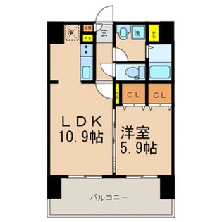 フェリス・スクエア【8階】の間取り