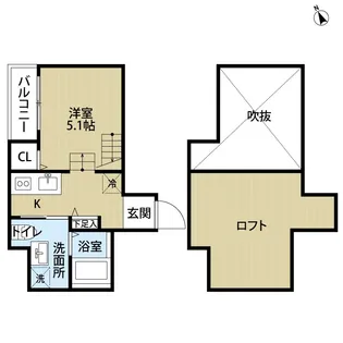 アクシス箱崎【202号室】の間取り