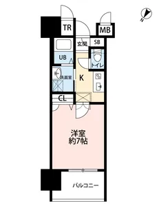 サヴォイ テンジンスクワイヤー【11階】の間取り