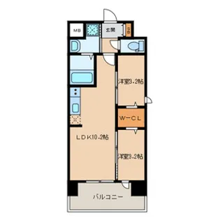 MODERN PALAZZO 姪浜 AVENUE【5階】の間取り