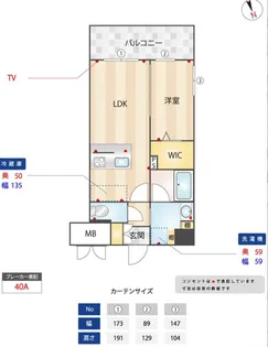 PRADO OHASHI【601号室】の間取り
