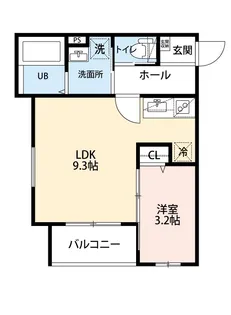 gracia 箱崎【1階】の間取り