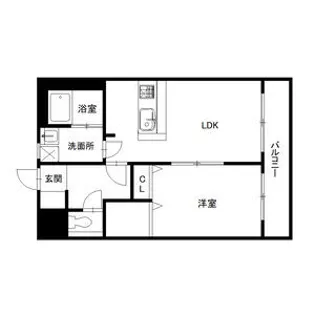 エムティースクエア吉塚駅前【5階】の間取り