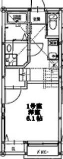 クレオ千早【1階】の間取り