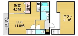 CoCoFlora原町【202号室】の間取り