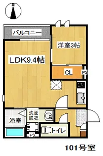 Grandtic SYM春町【101号室】の間取り