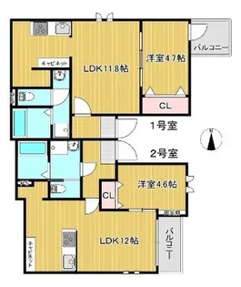 Delica次郎丸【2階】の間取り