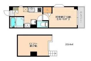 イル・グラッツィア天神南Ⅱ【202号室】の間取り