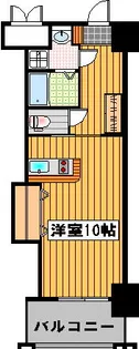ロイヤル渡辺通Ⅱ【6階】の間取り